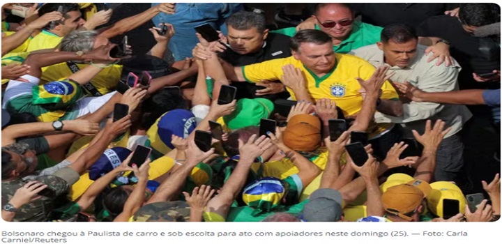 Em ato na Paulista, Bolsonaro defende anistia para presos no 8 de janeiro