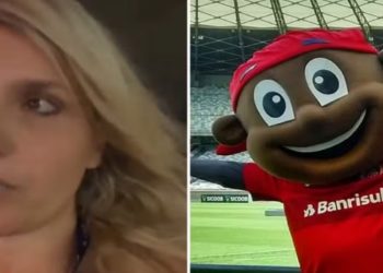 Repórter denuncia mascote do Internacional por importunação sexual durante Gre-Nal; polícia investiga