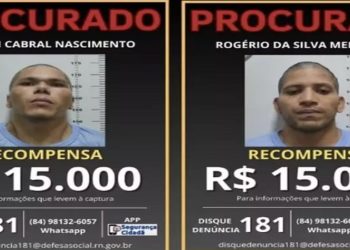 recompensa por fuga de presos em mossoró
