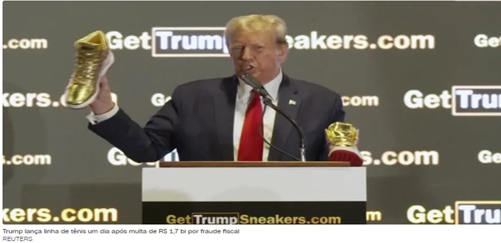 tênis de donald trump