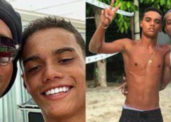 João Mendes, de 19 anos, participou de atividade junto com outros jovens do clube na quarta-feira
