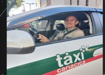TAXISTA TRANCADO EM PORTA MALAS SERRA ES