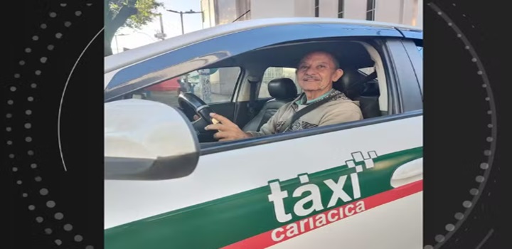 TAXISTA TRANCADO EM PORTA MALAS SERRA ES