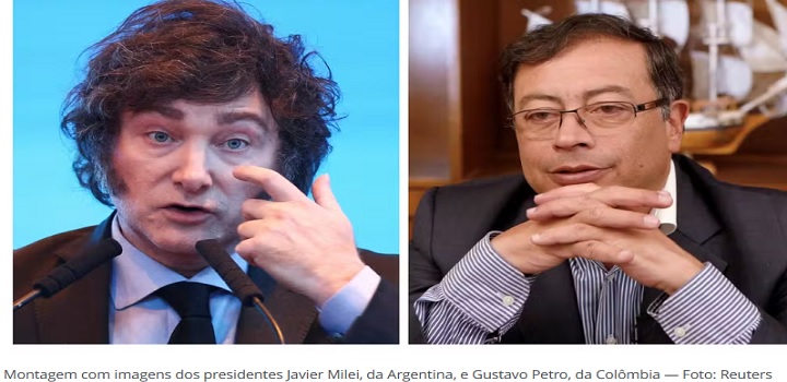 Javier Milei chama presidente colombiano de assassino terrorista; Colômbia expulsa diplomatas argentinos
