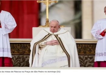 Papa Francisco realiza missa de Páscoa em meio a preocupações com sua saúde