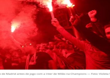 Torcida do Atlético de Madrid chama Vinicius Junior de chimpanzé antes de duelo na Champions