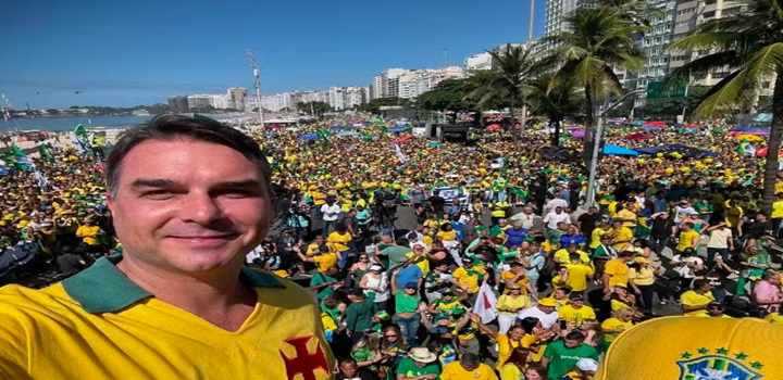 MANIFESTACAO PRÓ BOLSONARO EM COPACABANA