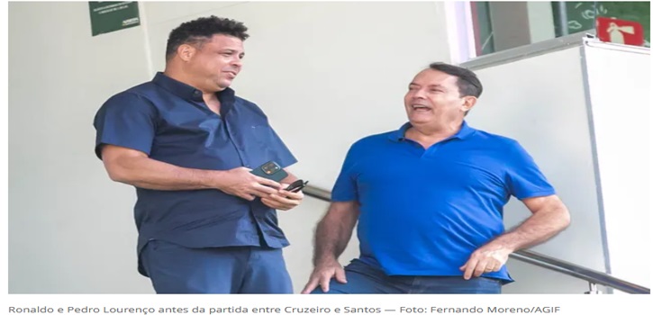 Ronaldo assina acordo com empresário, e Cruzeiro é a primeira SAF revendida no Brasil