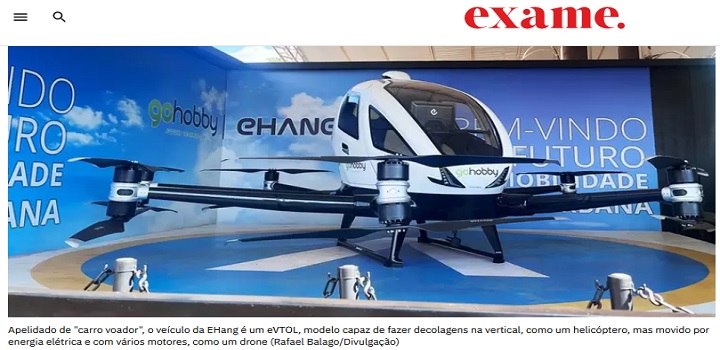 'Carro voador' chinês é vendido com desconto na Agrishow 2024