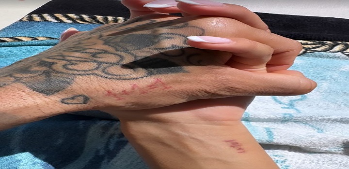Daniel Alves e Joana Sanz