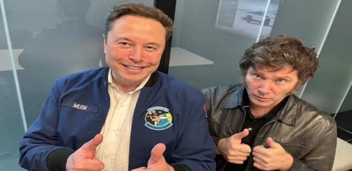 elon musk e javier milei