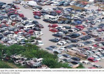 Gaúchos perderam 200 mil carros na enchente e a minoria deve ter seguro
