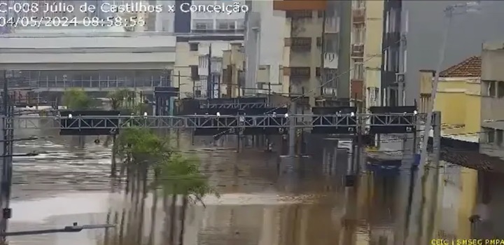 CHUVAS NO RIO GRANDE DO SUL, RIO GUAÍBA