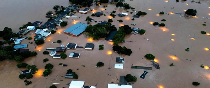 Municípios ficam perto do Rio Caí, que subiu de nível