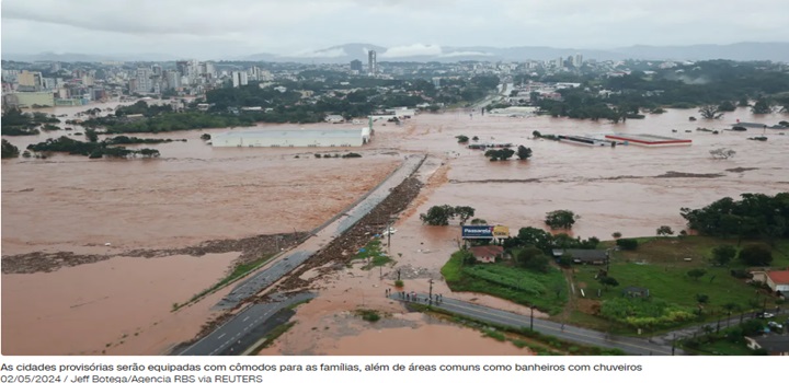 Rio Grande do Sul terá cidades provisórias para população desabrigada