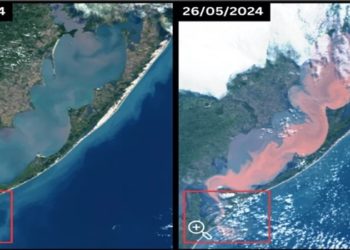 enchentes no rio grande do sul imagens satelite