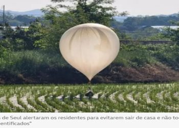 coreia do norte joga lixo na coreia do sul