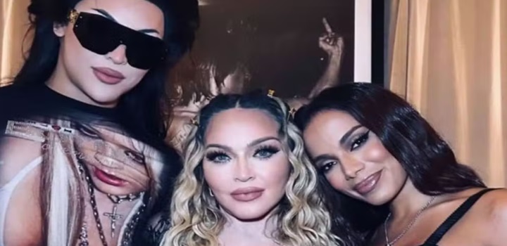 Madonna posta foto ao lado de Pabllo Vittar e Anitta para agradecer por show histórico em Copacabana