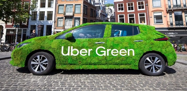 Uber green carros eletricos
