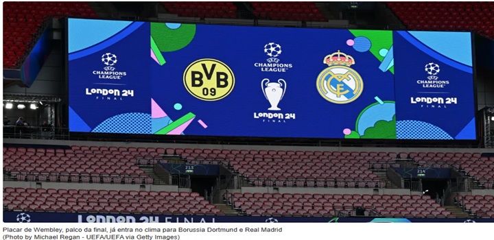 Borussia Dortmund x Real Madrid: horário e onde assistir à final da Champions