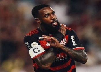 Gerson comemora gol sobre o Bahia pelo Campeonato Brasileiro
Reprodução/X/Flamengo