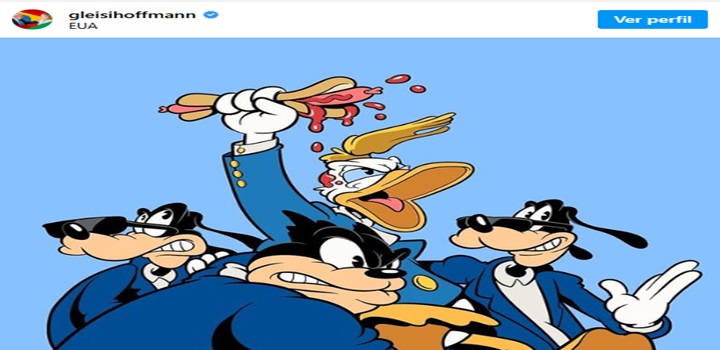 Gleisi debocha de ataque a tiros sofrido por Donald Trump nas redes sociais