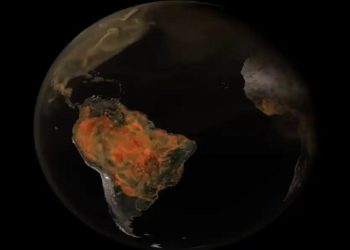 nasa mostra poluição na terra
