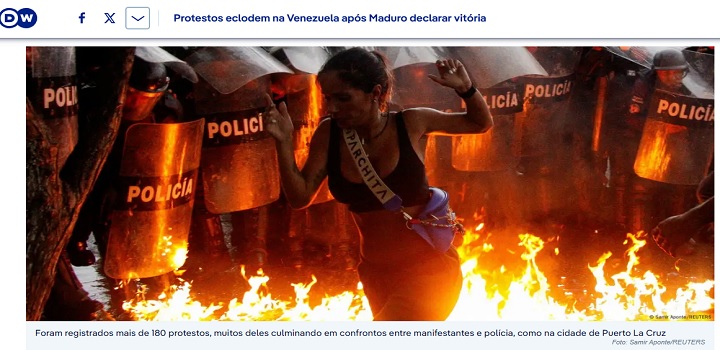 protestos na venezuela
