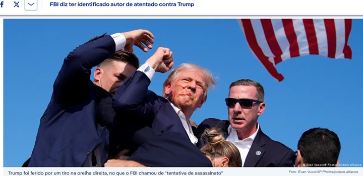 FBI diz ter identificado autor de atentado contra Trump