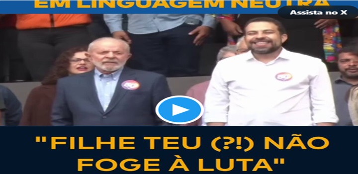 Boulos apaga vídeo de comício em que Hino Nacional é cantado em linguagem neutra; veja repercussão
