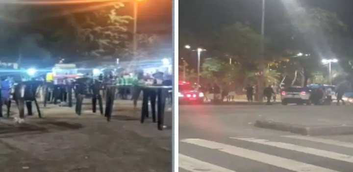 ataque a tiros em praça do rj