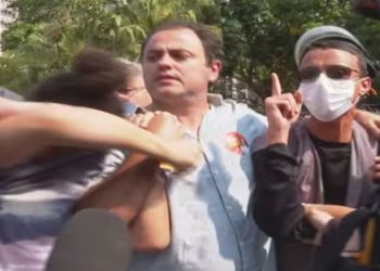 Deputado Glauber Braga e 3 alunos são detidos em desocupação na Uerj; PM usa bomba de efeito moral