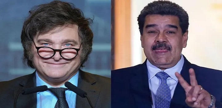 Argentina quer prisão de Maduro; Venezuela pede prisão de Milei