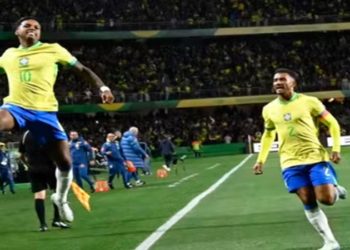 Rodrygo em Brasil x Equador (Foto: Andre Durão - GE)