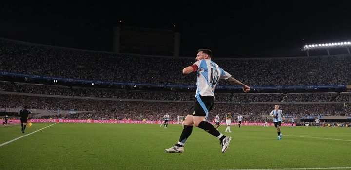 Messi atinge nova marca histórica em goleada da Argentina sobre a Bolívia