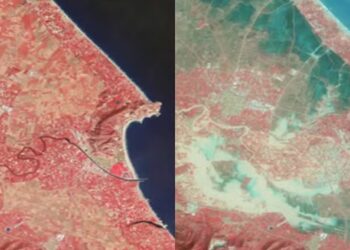 Antes e depois: Novas imagens de satélite mostram como ficou região afetada por 'inundação do século' na Espanha; veja