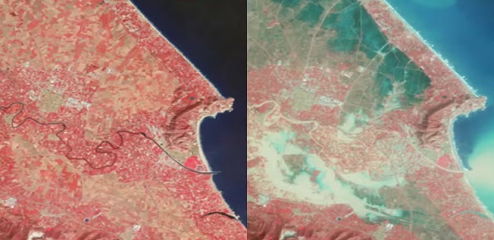 Antes e depois: Novas imagens de satélite mostram como ficou região afetada por 'inundação do século' na Espanha; veja