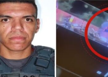 policial que arremessou homem de ponte