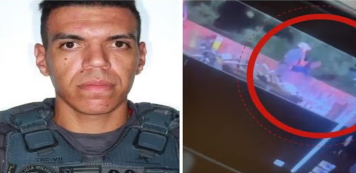 policial que arremessou homem de ponte