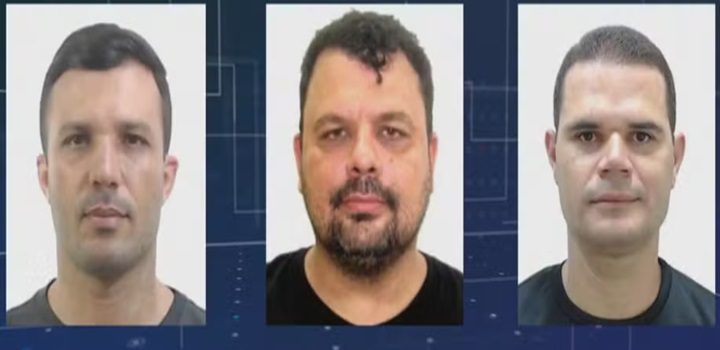 William de Barros Noia, Kleber Nascimento Freitas e Paulo Rodolpho Lima Nascimento — Foto: JN/Arquivo