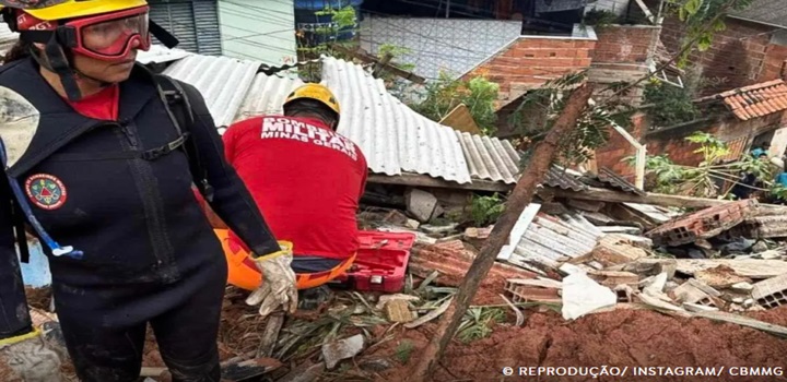 Deslizamentos em Ipatinga deixam pelo menos cinco mortos