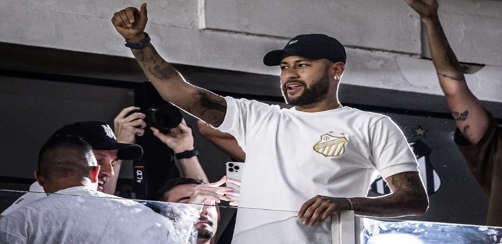 neymar no santos