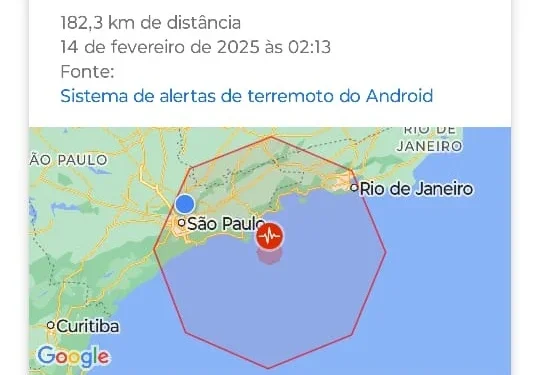 alerta de terremoto