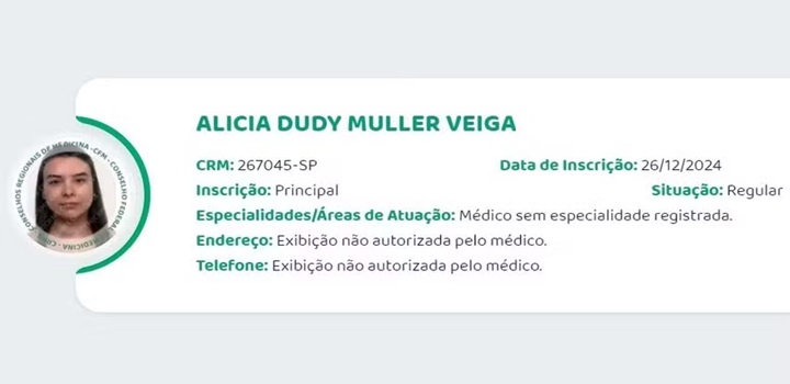 Condenada por golpe de quase R$ 1 milhão em festa de formatura universitária consegue registro no Conselho de Medicina