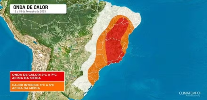 onda de calor no brasil
