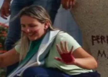 mulher que pichou estatua do stf