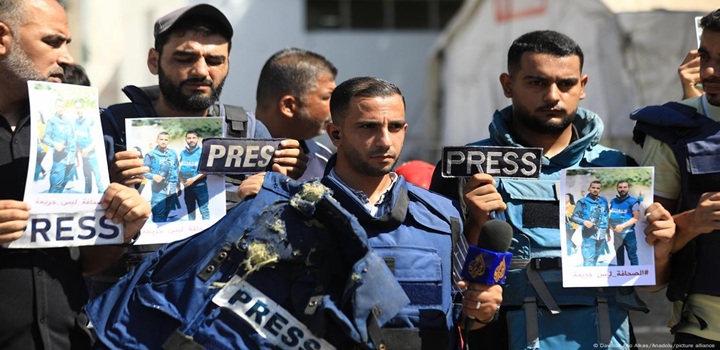morte de jornalistas em gaza