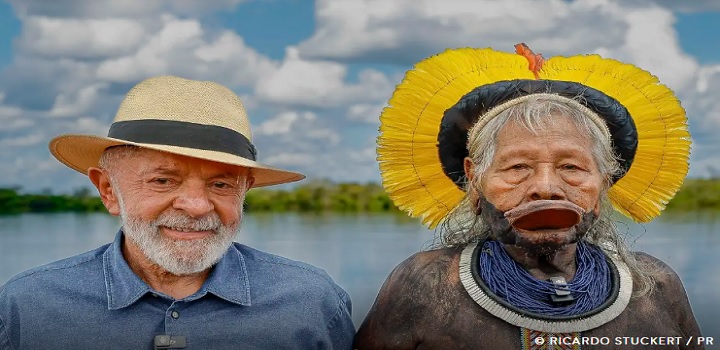 lula e cacique raoni