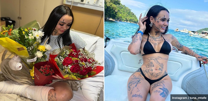 Luna Ambrozevicius, influenciadora esfaqueada 9 vezes pelo ex