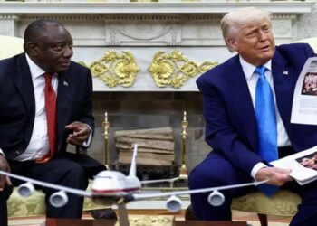 trump e presidente da africa do sul